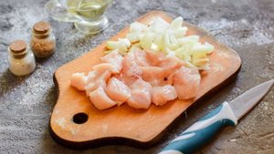 Запеканка из курицы и тыквы