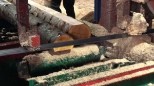Двухстороннее пиление Сразу два бревна Пилорама Радуга 2М