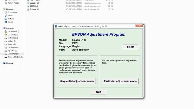 Epson L100 Resetter or Adjustment Program Free Download смотреть онлайн