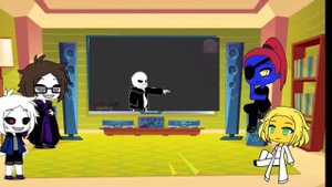 Реакция персонажей Undertale на битву санса и флауи..