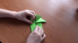Как сделать оригами. Лягушка