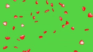 Greenscreen Floating Hearts Animation No Copyrights | Free Download | Pavan lokam