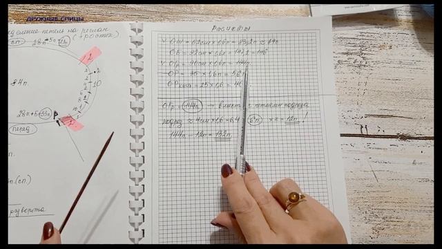 мохеровый джемпер. часть 1 - расчет петель, вязание горловины