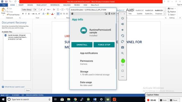 Android Runtime Permission Tutorial With Example Programmatically смотреть онлайн