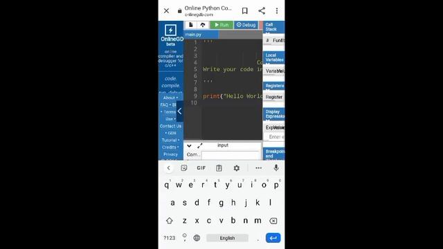 USE COMPILER IN MOBILES IN ONLINE. TAMIL смотреть онлайн