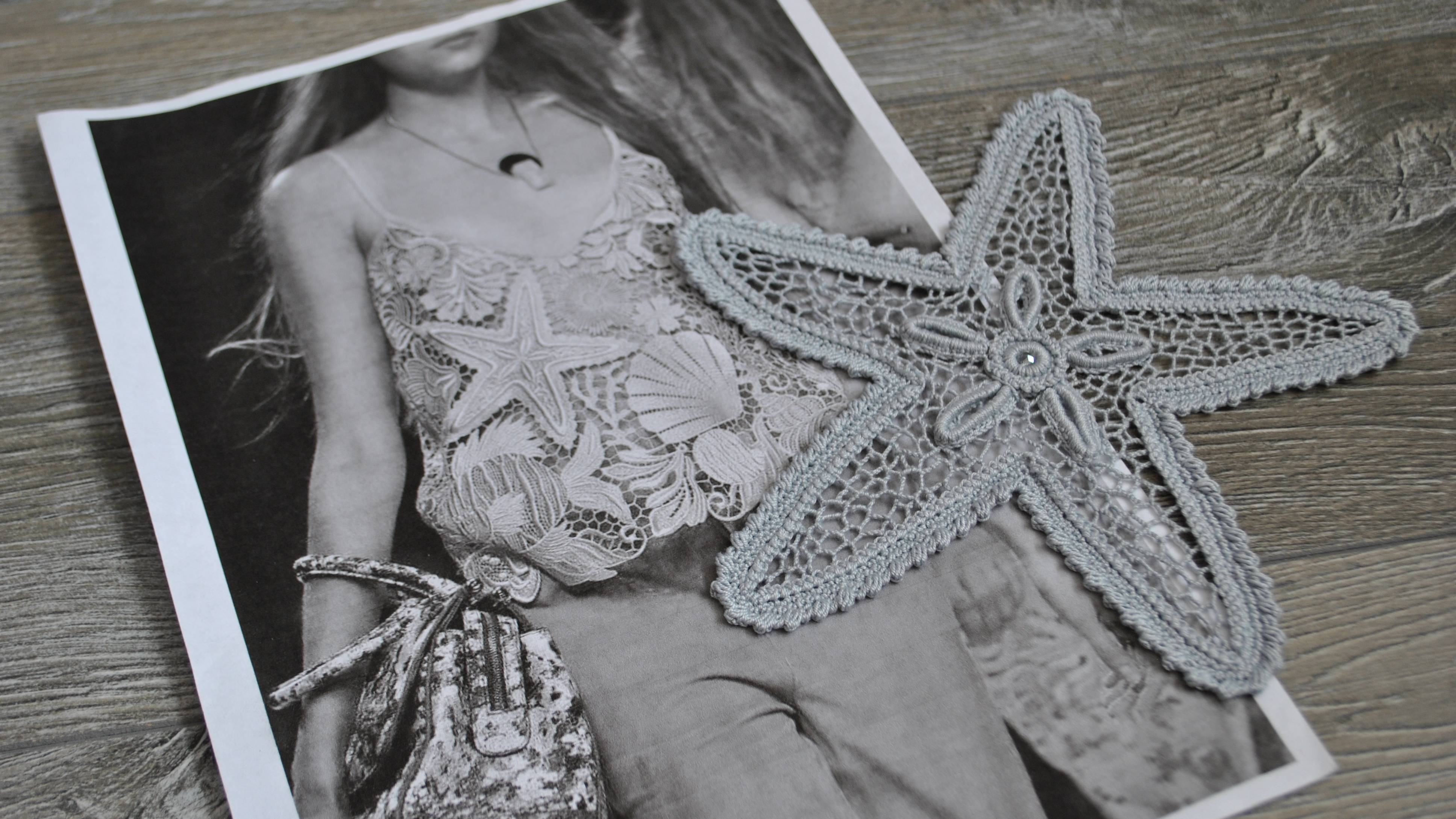 Морская звезда для топа от Валентино 1 часть Вяжем вместе ирландское кружево смотреть онлайн