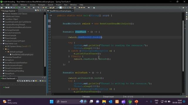 ReadWriteLock Concept in multi threading tutorial //Easy Learning Channel