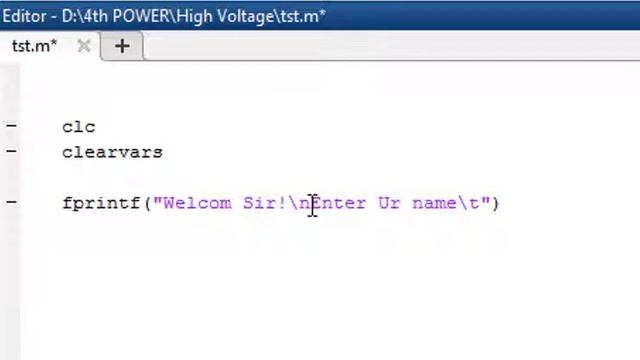 MATLAB fprintf | لطباعة رقم او جملة او فقرة في الماتلاب смотреть онлайн