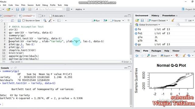 Checking Assumptions of One Way ANOVA Using R studio смотреть онлайн