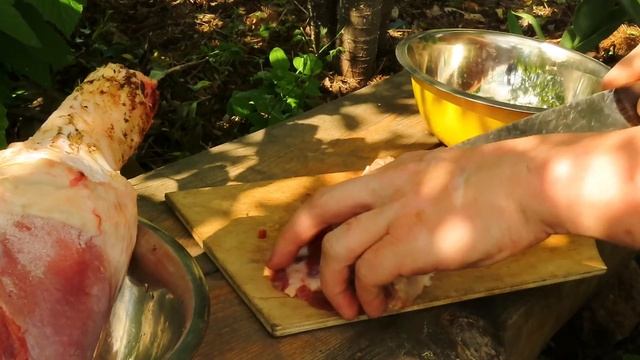 Высадка рассады готовлю плов испытываю щепочницу для казана.