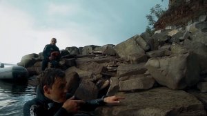 Первый опыт подводной охоты на щуку на скальнике в Красноярском водохранилище 2017.