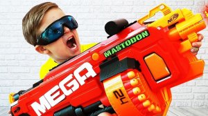 Bad Kids & Bad Zombies Nerf Johny Johny Yes Papa Song Nursery Rhymes Song Learn Colors for Children