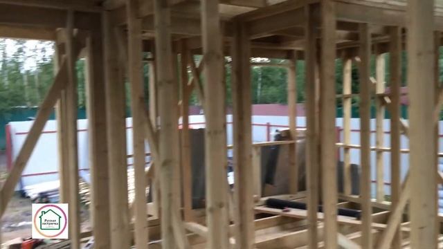 СК "Русская построечка" Каркасный дом 11,0х8,0 по индивидуальному проекту Заказчика. смотреть онлайн