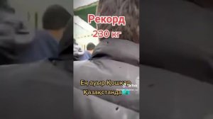 Миллион Чемпион Рекорд 230кг Книгу рекордов гиннеса попал Казакстан