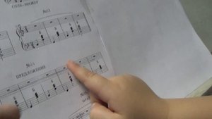 Читка нот с листа. Занятия по баяну.
