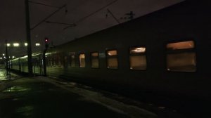 ЭП2К со скорым поездом №009А Архангельск - С.Петербург прибывает на Ладожский вокзал