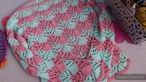 АЖУРНЫЙ ДЖЕМПЕР ИЗ ДВУХ ВИДОВ ХЛОПКА