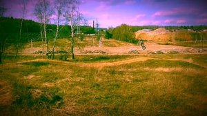 Мотокросс Прыжок через огромный разрывной в  PitbikeRussia.ru