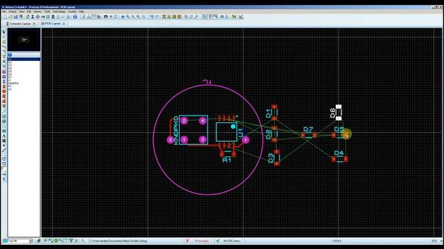 Разводка печатной платы в Proteus 8