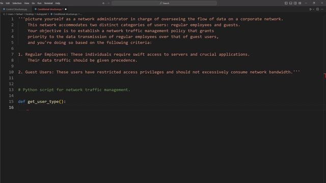 Python control structures: if statements - part1