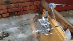 DLE-55cc RC двигатель. Обкатка на стенде