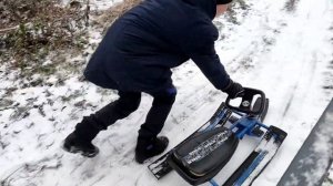 первый зимний дрифт на снегокатах