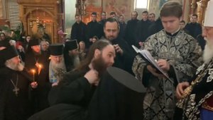 Монашеский постриг в Успенском монастыре