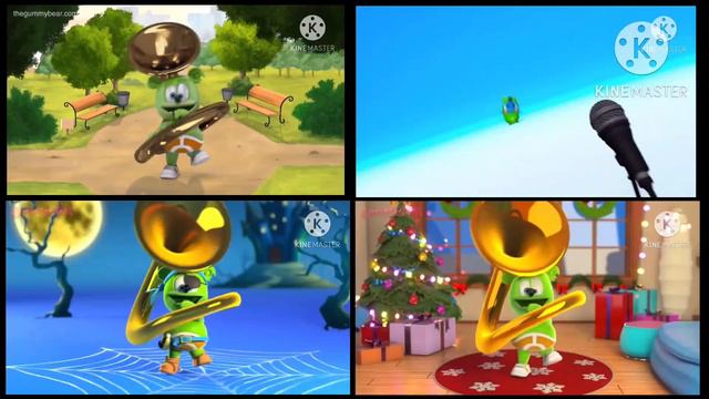 The Gummy Bear Song Original vs The Moonies vs Halloween vs Christmas