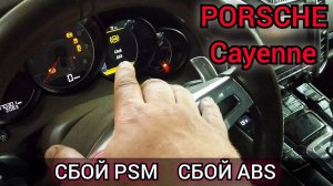 Диагностика и ремонт системы PSM (ABS) Porsche Cayenne. Ошибки 011D08, 011D03, 011B08 датчики колёс.