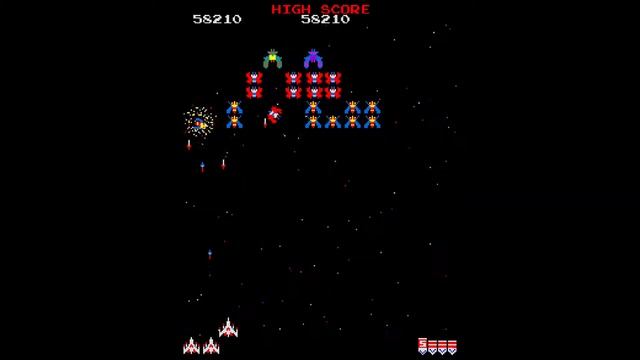 Galaga (Arcade) Playthrough смотреть онлайн
