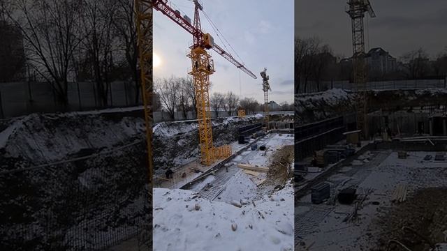 Наращивание башенного крана #sany#башенныйкран#арендабашенногокрана#арендаспецтехники
