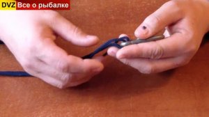 Кошачья лапка узел на карабин вертлюг или крючок с колечком [ 2016 @ ]