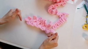 Вяжем плед. Узор плетенка из alize puffy