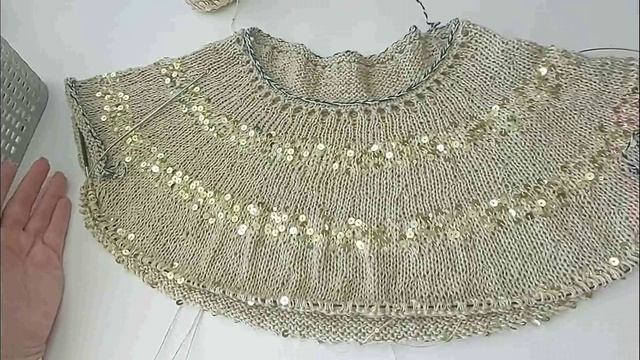 Вязание спицами - футболка "Блестящее лето" смотреть онлайн