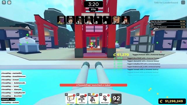 Best Money Map Ever! 535 kills with 5 Nukes! Roblox Big Paintball смотреть онлайн