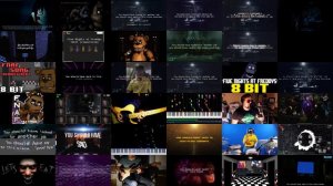 FNAF 1 Song The living tombstone 36 Versions Mashup