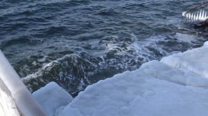 Владивосток море зимой,Спортивная набережная.