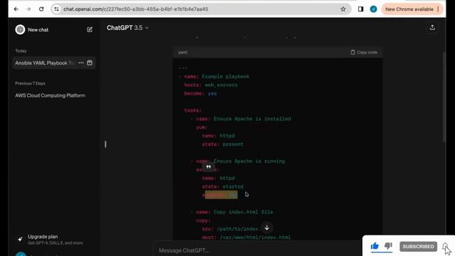 Ansible Automation using Chat GPT +YAML (Part 2) #devops #ansibletutorial #ansible #linux_tutorial