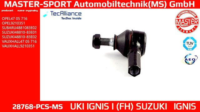 28768-PCS-MS | TIE ROD END | Master-Sport-Automobiltechnik (MS) GmbH смотреть онлайн