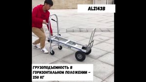AL2143B - универсальная тележка трансформер с откидной полкой