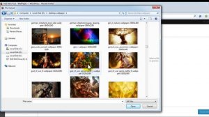 How to upload wallpaper in WallPaper WordPress Theme