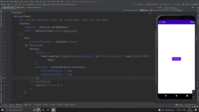 Part 6 : Android Jetpack Compose Master Course Button | OutlinedButton | TextButton смотреть онлайн