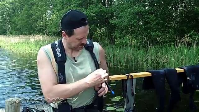 Как закрепить подводный нож на снаряжении для подводной охоты