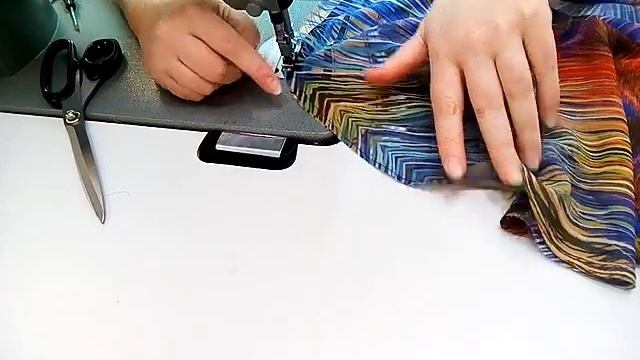 ЧАСТЬ 1. Шьем шифоновую блузку обтачным швом, без обметочной строчки. Раскрой рубашечного рукава, к