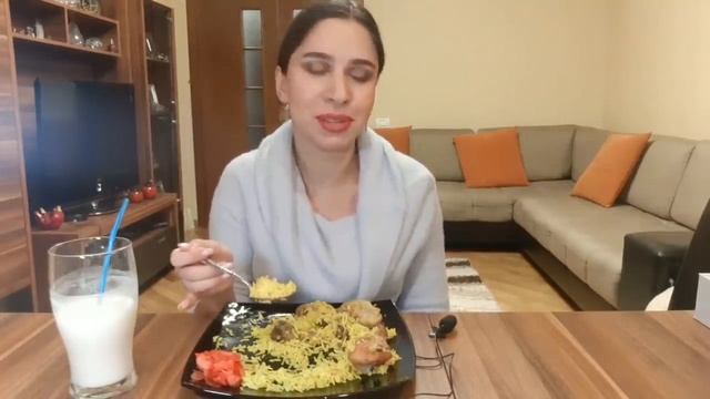 MUKBANG ПЛОВ С КАШТАНАМИ/МНОГОЖЕНСТВО