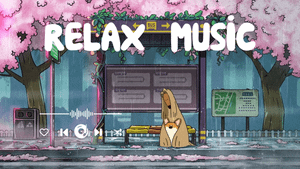 Релакс музыка милая анимация собаки под дождём #Relax