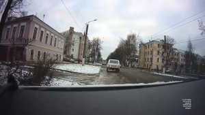 Нива на летней резине и гололёд