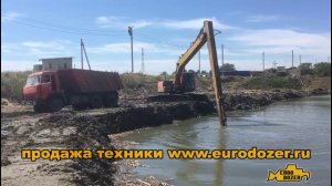 Как должен работать длиннорукий экскаватор Hitachi Long Reach excavator works