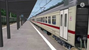 Электропоезд ЭД4М-0294 на станции МоскваーЛенинградская в TRSA
