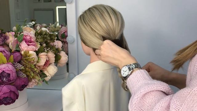 Свадебный низкий пучок / Easy wedding hairstyle смотреть онлайн